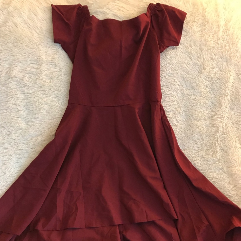 Burgundy Dress